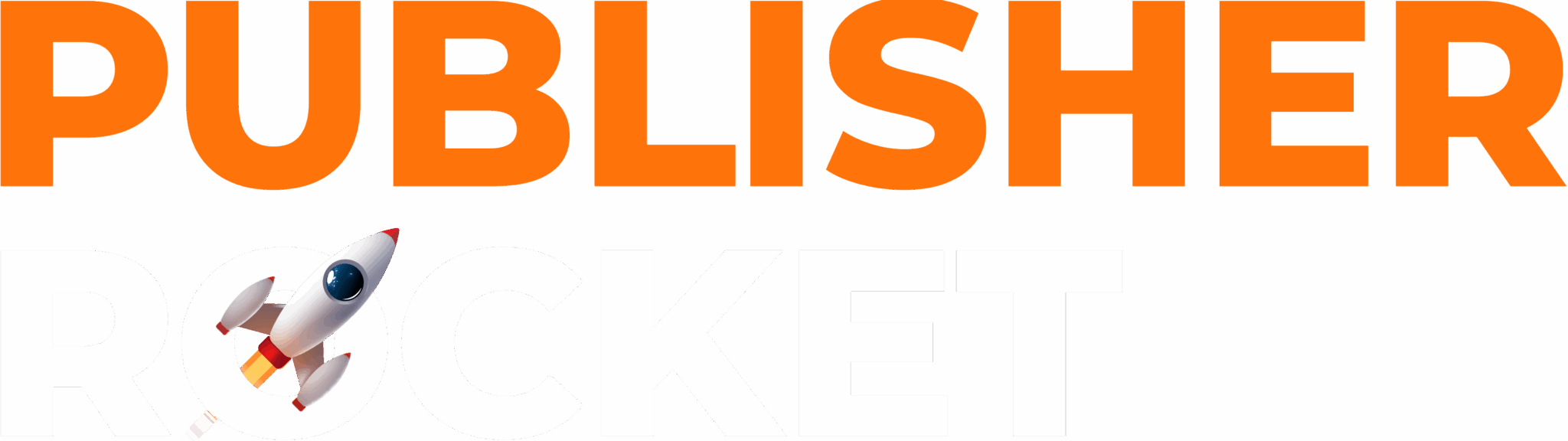 Logo Publisher Rocket White